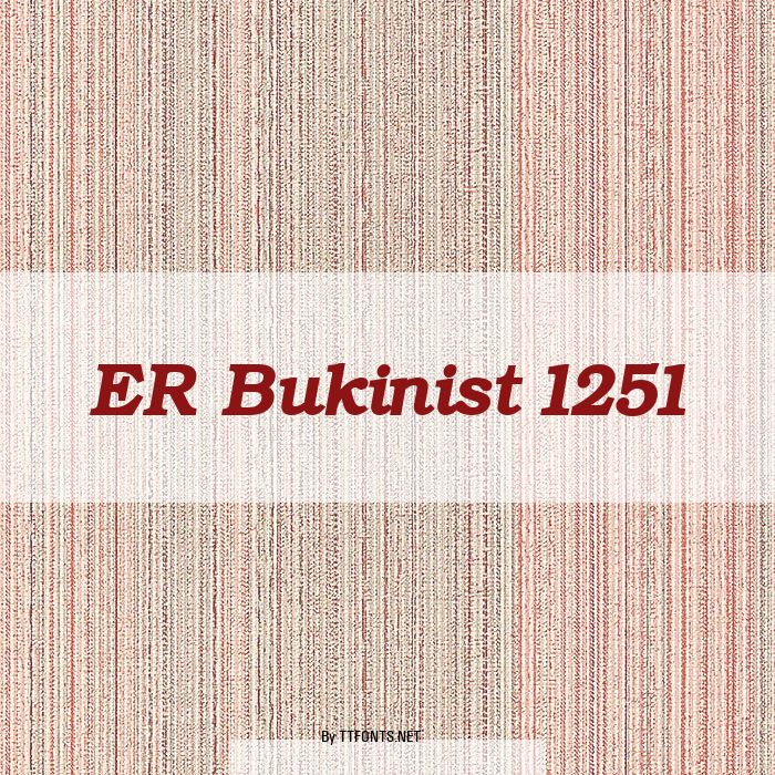 ER Bukinist 1251 example